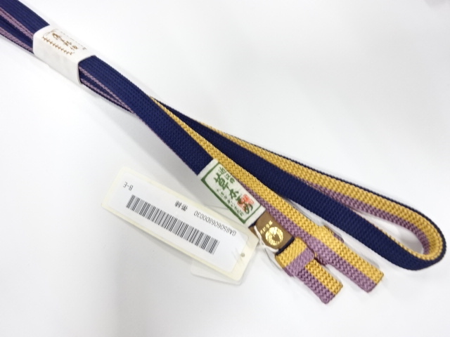 未使用品　正絹　撚り房　手組帯締め